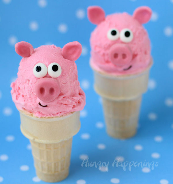 \"pink-bubble-gum-ice-cream-cone-pigs\"